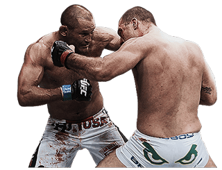 Fighters in action